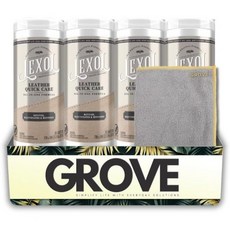 Lexol 렉솔 가죽 클리너 컨디셔너 30매입 물티슈 4개 세트