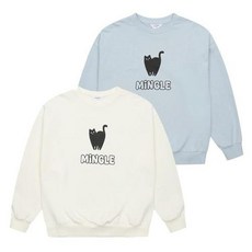 에꼴리에 캣 프린트 바이오 맨투맨티 25A1452B_HDD