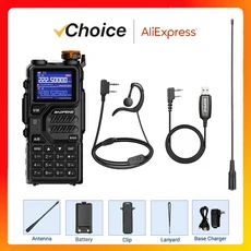 Baofeng 매장 K5 Plus 10와트 136-174/220-260/400-480MHz Type-C 2500mAh 배터리 999CH, 02 미국인, 02 K5PLUS-TK-771-CA