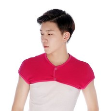 어깨 넥 목 산모 남녀는 여름 수면 방한 보호 보온 조끼 워머 잠자는 중년, D. 크랜베리 플러스 벨벳