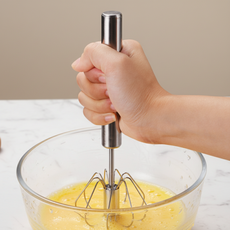 스텐 반자동 거품기 4p 세트 요리용 휘핑기 계란 믹서기 30cm, 단품