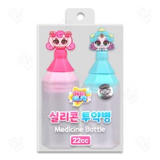 캐치티니핑 실리콘 투약병 22cc 2개입, 1개, (하츄핑+초롱핑)
