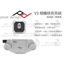 數位小兔 Capture V3 相機快夾系統，快速安裝，穩固安全，多型號適用, 不含快板-時尚銀, 1個, 不含快板-時尚銀