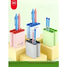 연필캡 실리콘 보호커버 필통 일체형 펜꽂이 분실방지 수납함 부드러운 소재 필기구 학용품 일체형 펜 캡 소형 전용 그린, 일체형 펜 캡 소형 전용 그레이