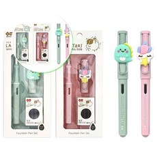 쌍문상회 지워지는펜 판촉물 2개 F촉 캘리그라피 단체선물 필기구 만년필 레이지 리필잉크 지워지는 40872EA, 본상품