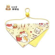 臺灣出貨-原創印花三角純手工製作口水小貓咪狗狗小型圍巾可愛圍兜小狗圍脖