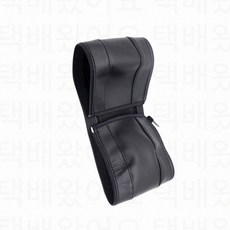 PU 가죽 유모차 손잡이 커버 핸들 그립 안전바 보호 범용 개모차 호환, 블랙