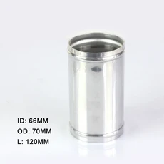 유니버셜 알루미늄 튜브 51mm 63mm 터보 엔진 연결 어댑터 조이너 120mm 길이 합금 공기 냉각 흡입 파이프, 01 70mm 2.75inch