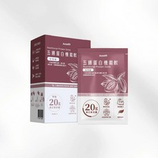 五膳蛋白機能飲 可可飲植物蛋白 美味健康隨時補充營養活力, 1個, 245g
