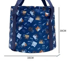 휴대용 접이식 캠핑 세발 욕조 버킷, 1개, 티베트 청소년 고양이 중형