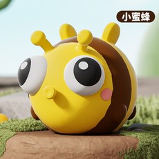 台灣現貨爆眼捏捏樂 解壓神器 動物捏捏樂 舒壓玩具 發洩玩具 捏捏玩具, 1個, 黃色小蜜蜂, 黃色