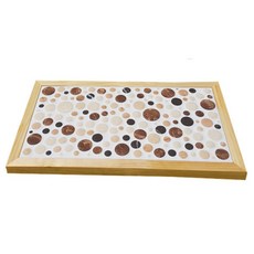 타일쿨매트 일반형, 써클브라운, 545 x 295 x 20 mm, 1개