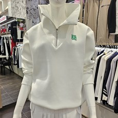 청주파사디 여성 하이넥 집업티셔츠 가을 골프 넉넉하고 편한 오버핏 세련된티셔츠 55~88가능 편하고 멋스런 티셔츠 P23FTP109M