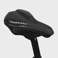 벨로브라이트 폼&젤 방수 자전거안장커버, 1개, 블랙