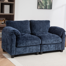 SAMMU 간편설치 조합형 압축 소파 자유 조합 가능 6009, 다크네이비블루2A+C, M