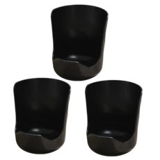 주방 냄비뚜껑 거치대 스탠드형 후라이팬뚜껑꽂이 뚜껑거치대, 검은색, 3개