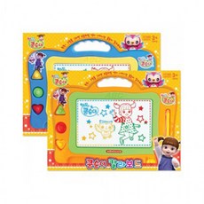 h37 콩순이 칼라보드 주황/파랑 ks-3003 매직 컬러 자석 드로잉 칠판 그림그리기 색칠공부