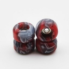 핑거 스케이트보드용 CNC 지판 휠 소용돌이 색상, 5)Red