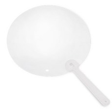 어린이 방학미술 여름바다 그리기용 투명부채 만들기 주일학교 부채재료 미술교구, 10개, 투명