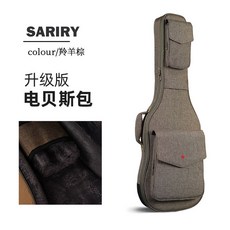 일렉 베이스기타 가방 어쿠스틱 충격방지 현악기 기타가방 안감 소프트 클래식기타 실버, 14 *업그레이드*베이스볼브라운, H. 일렉트릭 베이스/앤텔로프 브라운