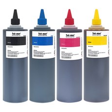 INK-MAN Brother Compatible BT Point Cap 墨水筆芯 500ml, 黑色+青色+黃色+洋紅色