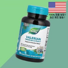 네이처스 웨이 프리미엄 추출물 발레리안 식물성 베지캡슐 90정 110mg Nature's Way Premium Extract Valerian 90 Vegan Capsules p