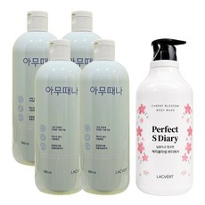 라끄베르 아무때나 때필링 500ml 4개 + 대용량 바디워시 1000ml 1개