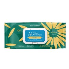 nurturePRO 天然密碼 AG⁺銀離子寵物濕紙巾 蘆薈 薰衣草 爽身粉 無香 100抽 經濟包, 1個, 椰子,經濟包（100抽）