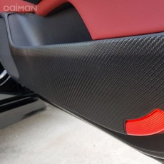 차량인테리어용품 블랙 카본 스팅어 도어커버(호환 상품)