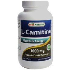 Best Naturals 左旋肉鹼 1000mg, 120 件, 1個