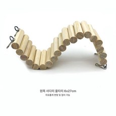 사육장 기본형 햄스터집 친칠라용 놀이터 실내, 1개, 6x27 울타리 등반 사다리