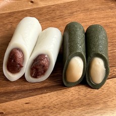 우리떠기 앙금가래떡, 흰떡+쑥떡(반반), 1.6kg, 4박스