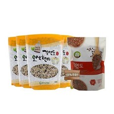 증산왕김연도 김연도 오색현미 500g 5봉+ 홍미 1봉, 6개