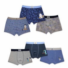 LITTLE BOBDOG 纖維圖案內褲 6入