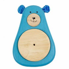 2세 영유아 아기곰 미니원목탬버린 딸랑이 아동용탬버린 소근육발달 타악기