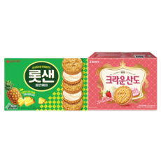 롯샌 파인애플 315g + 땅콩샌드 279g, 3세트, 594g
