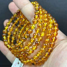 采禪手作 B186 花珀 6mm 手串, 1個