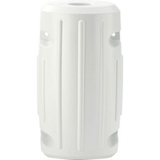 Attwood SoftSide 93532-1 자외선 차단 해양 45.7cm(18인치) 스트레이트 엣지 도크 펜더 화이트 196456 3575254921, One Size, 슬라이드 온 포스트