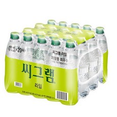 [씨그램] 무라벨 탄산수 라임, 80개, 450ml