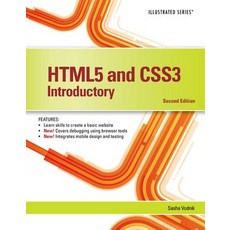 (영문도서) HTML5 and CSS3 Illustrated Introductory Paperback, Cengage Learning, English, 9781305394056