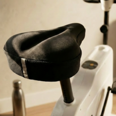 레인보우캣 자전거 안장 쿠션 커버 실내자전거 안장 쿠션, 블랙, 1개