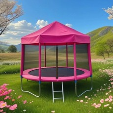 야외 트램폴린 대형 점프업 바운스 캠핑장 방방이 점핑 3m, 4. 3.06m 트램펄린(핑크)
