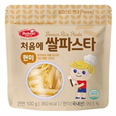 베베스트 처음에 쌀파스타 현미, 100g, 2팩