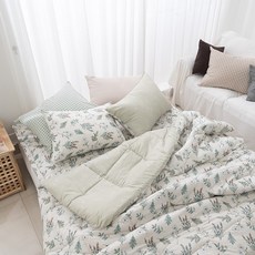[르헤브] 플로럴 소프트 마이크로 차렵이불 패드세트 (SS싱글)