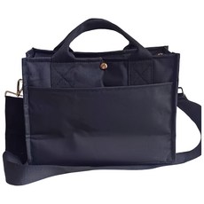 韓國ins經典奶茶色大容量媽咪包 推車掛包 媽媽包 寶寶推車包 大容量推車包, 黑色, 1個