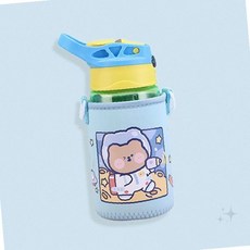 휴대 보온 아동 캐릭터 가방 쿠션 어린이 보냉 물병 텀블러 단열 파우치 보관, 1개, 상세페이지 참조