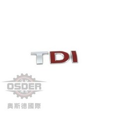 OSDER TDI 標誌 適用於 T5 GOLF PASSAT, 1個