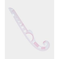 퀼트스타 그레이딩 직선&커브자, 1개, 투명