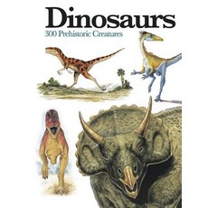 (영문도서)Dinosaurs: 300 Prehistoric Creatures Paperback, Amber Books, English, 9781782743842