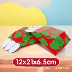 卡通可穿戴紙箱恐龍 幼兒園DIY手工製作玩具, 1個, 紅色恐龍爪子一對